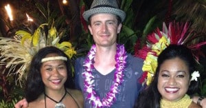 Tim with Luau Dancers - cropped for Facebook